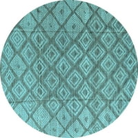 Ahgly Company u zatvorenom okruglom apstraktnoj svijetlo plavoj modernim prostirkama područja, 8 'krug