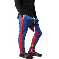 Ma croi muške pruge staze za staze Skinny Fit Stretch casual elastična atletska obuka Slim joggers