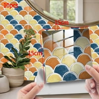 Monsiee Kuhinjski naljepnica za špijunu kupaonica mozaik zidna naljepnica samo ljepljivi kućni dekor