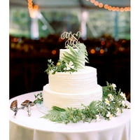 Torta Topper MR & MRS Drveni ukrasi za vjenčanje torte
