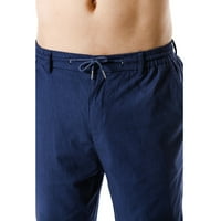 Veliki ušteda za njega, axxd posteljina elastična struka vuče crtane ravno sportske pantalone hlače