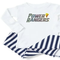 Cafepress - Power Rangers Slogeni logo - Toddler Dugi rukav Pajama set