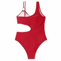 GDFUN Ženske modne bikini dame kupaći kostim Solid Boja najlon multikolor šuplje kupaći kostim žene