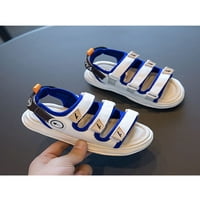 Djeca ljetna sandala otvorena nožna cipela za cipele sa gležnjače ravne sandale udobne unise na plaži modni plavi 1Y