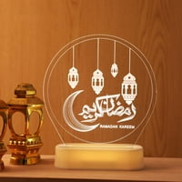 Eid Mubarak noćna svjetlost sezamova ulje lampica lijepi muslimanski islamski stolni ukras