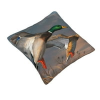 Mallard patke slike bacaju jastučnice Kućni dekor Ugodni prekrivači jastuka za krevet na kauč na razvlačenje