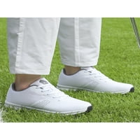 Bellella Muške golf cipele Profesionalne tenisice čipke čipke za hodanje prozračne obuće na otvorenom sportove bijele 8.5