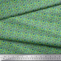 Soimoi ljubičasta poliester CREP tkanina spiralna i geometrijska tiskana tkanina sa širokim dvorištem