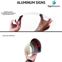 Opasnost od aluminijskog znaka - bez pušenja ili otvorenih svjetala