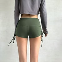 Joga kratke hlače za žene visoke strukske pričvršćene kratke hlače za bicikliste trening vježba kratke