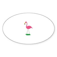 Cafepress - Flamingo naljepnica za ptice - naljepnica