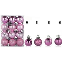 Kuluzego Christmas Xmas Tree Bauble Viseći kućni zabavni ukras 24pcbig Decor y