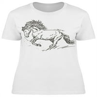 Skica skitnog konja majica žena -image by shutterstock, ženska 3x-velika