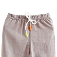 Toddler Boys Girls Dukserice Solidne hlače Loše prozračne ležerne pantalone Dječja odjeća Siva