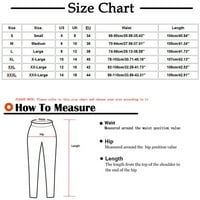 Fanxing ženske pamučne pantalone visokog struka jogger hlače - casual teretni elastični pojas za košulje za košulje za čišćenje S, M, L, XL, XXL, XXXL