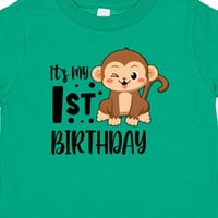 Inktastični majmun svoj moj prvi poklon za rođendan Baby Boy ili majica za bebe