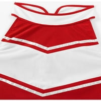 IEFIEL Ženska školska uniforma kostim outfit usjev vrh sa mini suknjama