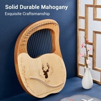 Walmeck Cega Metal Strings Lyre Harp Bo Lyre Harp Spruce Topboard Mahagoni Natrag String Instrument