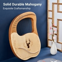 Walmeck Cega Metal Strings Lyre Harp Bo Lyre Harp Spruce Topboard Mahagoni Natrag String Instrument s nizovima podešavanja Pickuje naljepnica za muziku