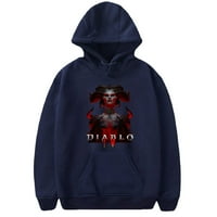 Diablo IV Merch Gameplay Grafičke dukseve za muškarce Battle Royal DrawString duksevi Duks hip hop Puloveri Vintage Streetwear