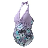 Ruffle V izrez bikini Ženska kupaći kostimi za porodiljske kupaće kostim cvjetni kupaći kupaći kupaći