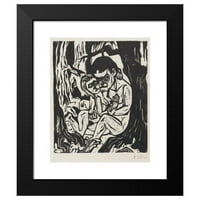 HERMANNN SCHERER BLACK MODERNI UKLJUČINI MUZEJ ART PRINT pod nazivom - Par u šumi