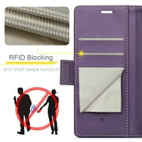 -Lion RFID blokiranje novčanika za iPhone Plus iPhone plus, izdržljiv retro suelo PU kožni folio flip
