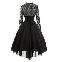 Fnochy ženska haljina odjeća Jedna ženska suknja modni gotički stil banket festival haljina čipka vintage