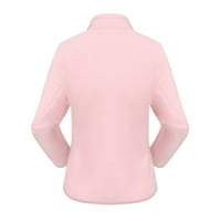 Tking Fashion Women Hoodie Plus Fleece zadebljani dvostrani fleece kaput Pink XXL