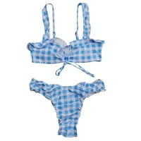 Dvodijelni setovi plus kupaćim kostim za žene za žene bez žice L