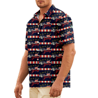 4. jula muška havajska majica USA Nacionalna majica zastava Grafička majica 3D Print Dnevni have Club