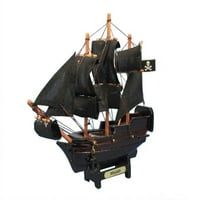 Wooden whydah galija model gusarski brod Božićni ukras 7