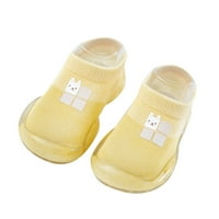 Ketyyh-CHN cipele za čarape za djecu Solid Boja crtane čarape Držite topla djeca mekane neklizajuće
