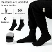 Zimska mekana prozračna novih stila pamučne čarape visoke duge čarape crne muškarce čarape bambusovi