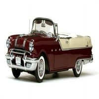 Glavni kabriolet sa pontiac zvijezdom - bijeli maglica Perzijski Maroon Diecast model automobila u 1: