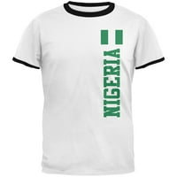 Svjetski kup Nigeria Muške zvona T majica White-Navy X-LG