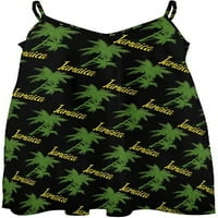 Palm Tree Jamajka Ženska haljina za sneru Ležerne prilike Laight Swing Haljine Long Maxi haljine za