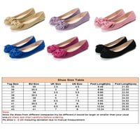 Harsuny Women Work Loafers Fashion Comfy Bow Haljina cipela za cipele Antiklizni okrugli prsti balerina