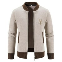 Munlar andman jakna za muškarce - modna jesen i zimska karirana runa pletena džemper džemper muški sportski