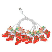 Verpetridure božićne lutke svjetla, zvona, snjegović, palica za hodanje Santa Claus, LED ukrasna svjetla