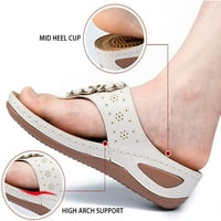 Ženske sandale udobne flip flops za žene sa lukom potpore ljetne casual obronce sandale cipele casual