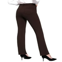Wakeuple Yoga hlače za žene Ležerne prilike ravne noge Streaty Work Business Haljine hlače sa džepovima