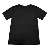 Žene T majice Labavi fit duboki V izrez kratki rukav Top solid boja labav osnovna majica za žene