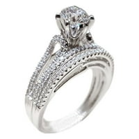 Zidalska zvona -kle modna kreativna dijamantski dijamantni dijamantni prsten zvona zvona za valentinovo, ružin, ružičaste prstenove