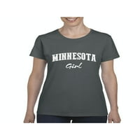 MMF - Ženska majica kratki rukav, do žena Veličina 3XL - Minnesota djevojka