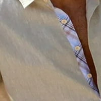 Glonme Muškarci Dugmas za ljetne majice vrhovi rever za majicu Majica Majica Havajski kratki rukav Tee