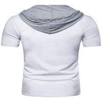 Capreze Muškarkovac pulover Slim Fit lažni dva dizajna Ljetni vrhovi radne majice sa kapuljačom Basic