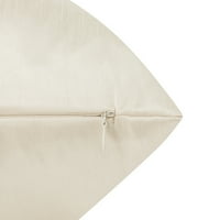Pakovanje pletenih lažnih svilenih kvadratnih ukrasnih jastuka pokriva se shams sa zatvaračem sa zatvaračem