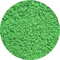 Ahgly Company u zatvorenom okruglom uzorku Neonske zelene prostirke, 7 'okruglica