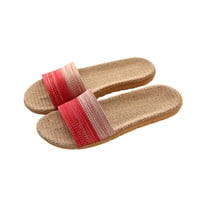 Ženske muške udobne zatvorene pamučne pamučne papuče Neklizne casual sandale crvene veličine 4.5